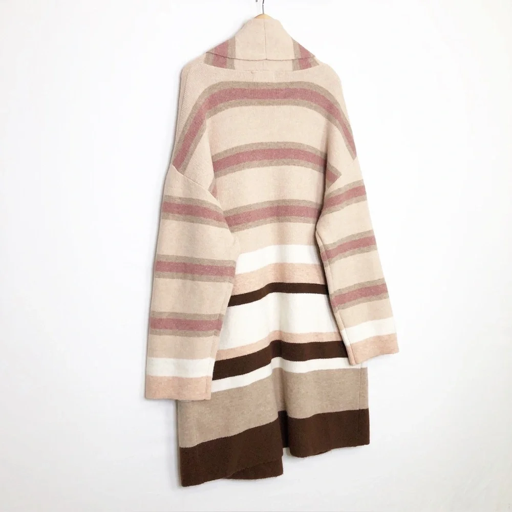 Anthropologie The Mariel Long lined striped color block cardigan - Picture 7 of 12